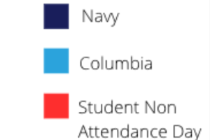  nAvy/columBia (A/B) Calendar